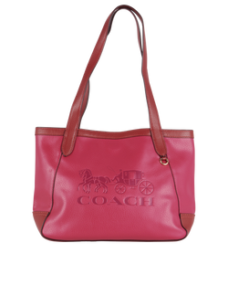 Carriage Tote, Leather, Pink, E2154-C5775, E, 2*